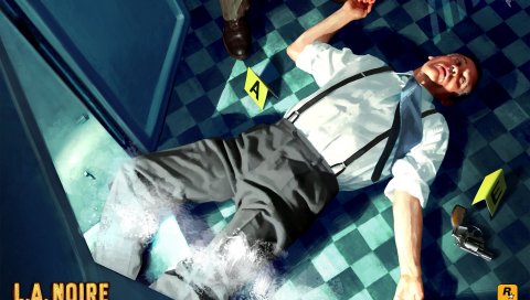 La noire, убийство, пол, свет, дверь