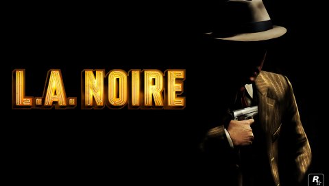 La noire, мужчина, пистолет, шляпа, костюм