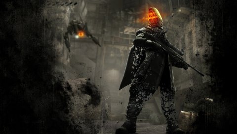 Killzone, персонаж, оружие, шлем, глаза