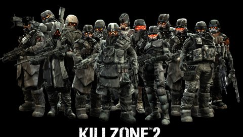 Killzone 2, солдаты, глаза, оружие