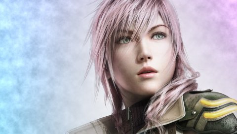 Финальная фантазия xiii, девушка, взгляд, глаза, волосы, молния