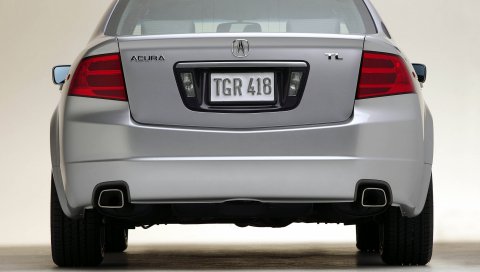 Acura, tl, 2004, белый металлик, вид сзади, стиль, автомобили