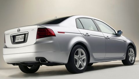 Acura, tl, 2004, белый металлик, вид сбоку, стиль, автомобили