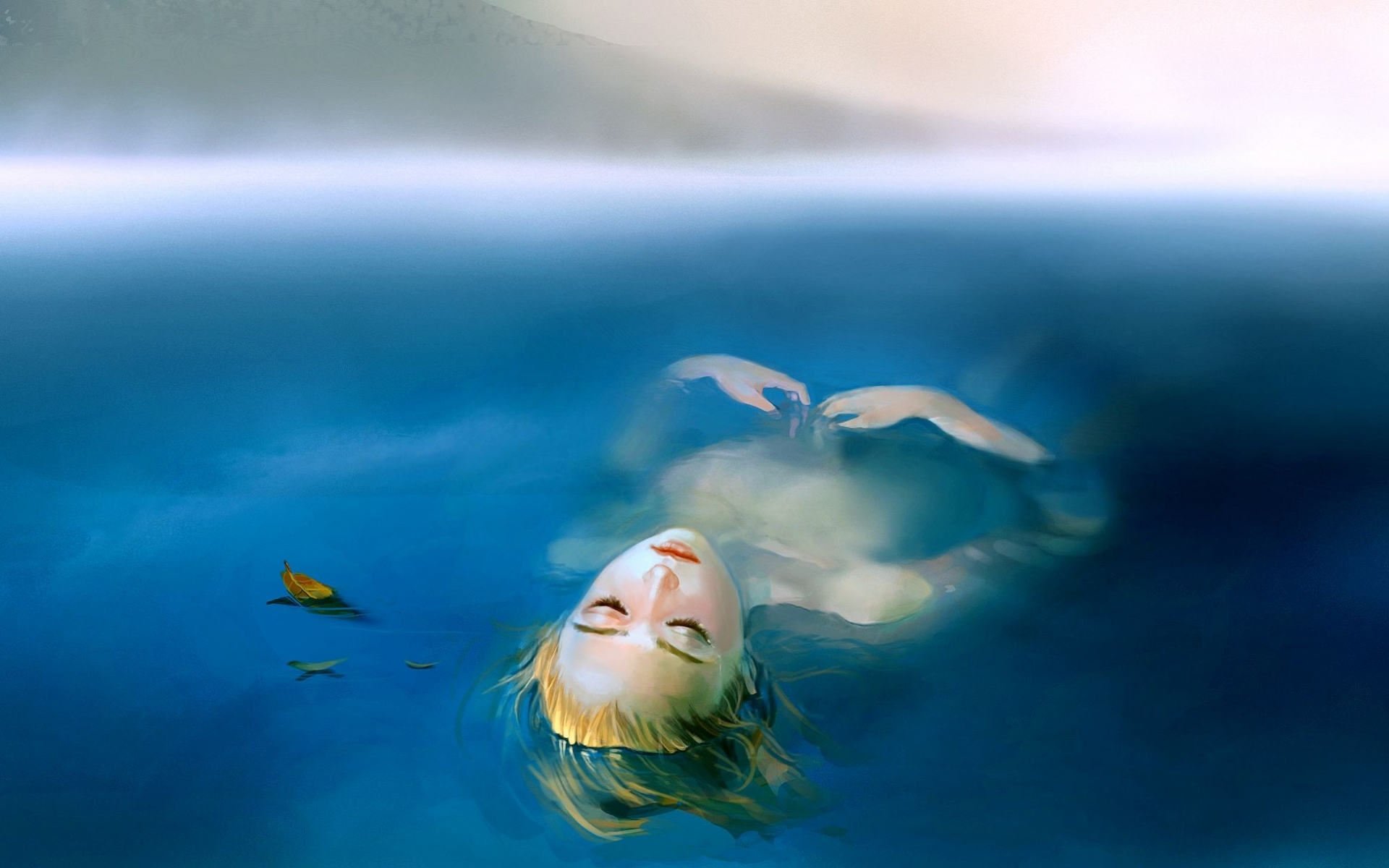 Видишь там на воде. Девушка лежит в воде. Под водой. Фотосессия в воде. Девушка в воде картина.