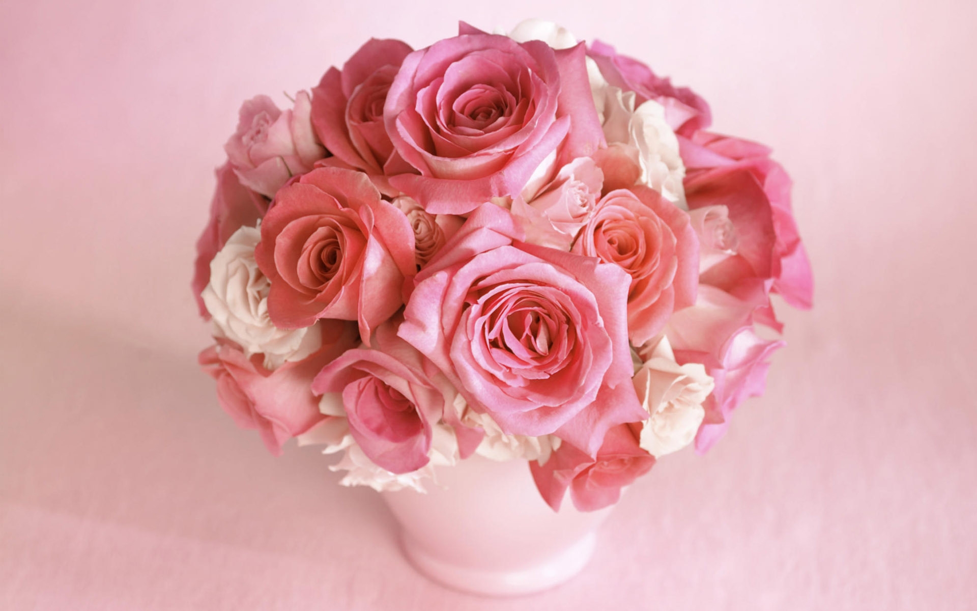 Картинки Розы, цветы, букет, ваза фото и обои на рабочий стол