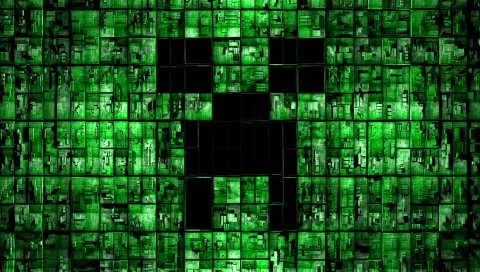 Minecraft, backgroung, green