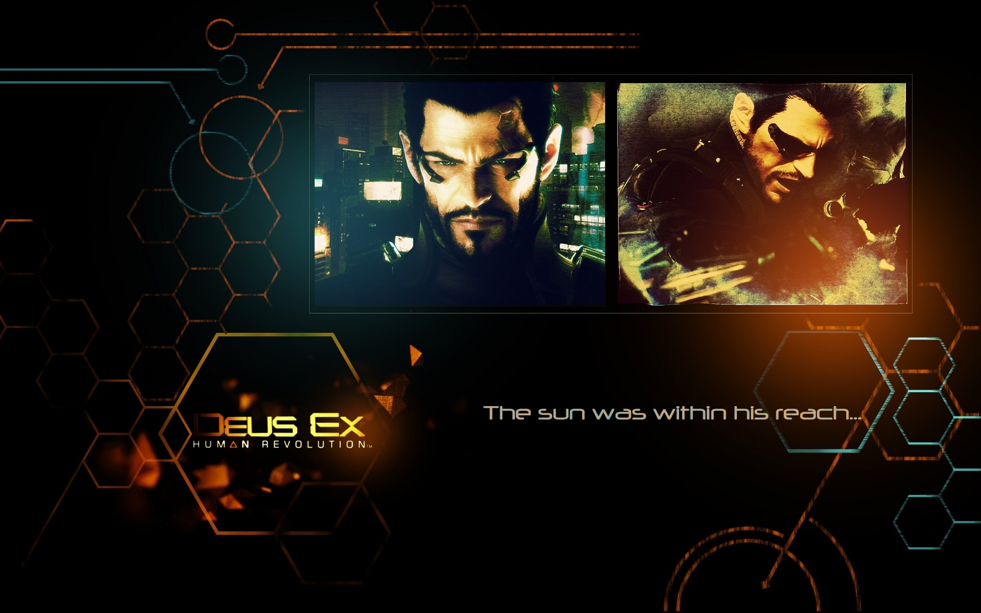 Картинки Deus ex human revolution, adam jensen, взгляд, кадры, графика фото и обои на рабочий стол