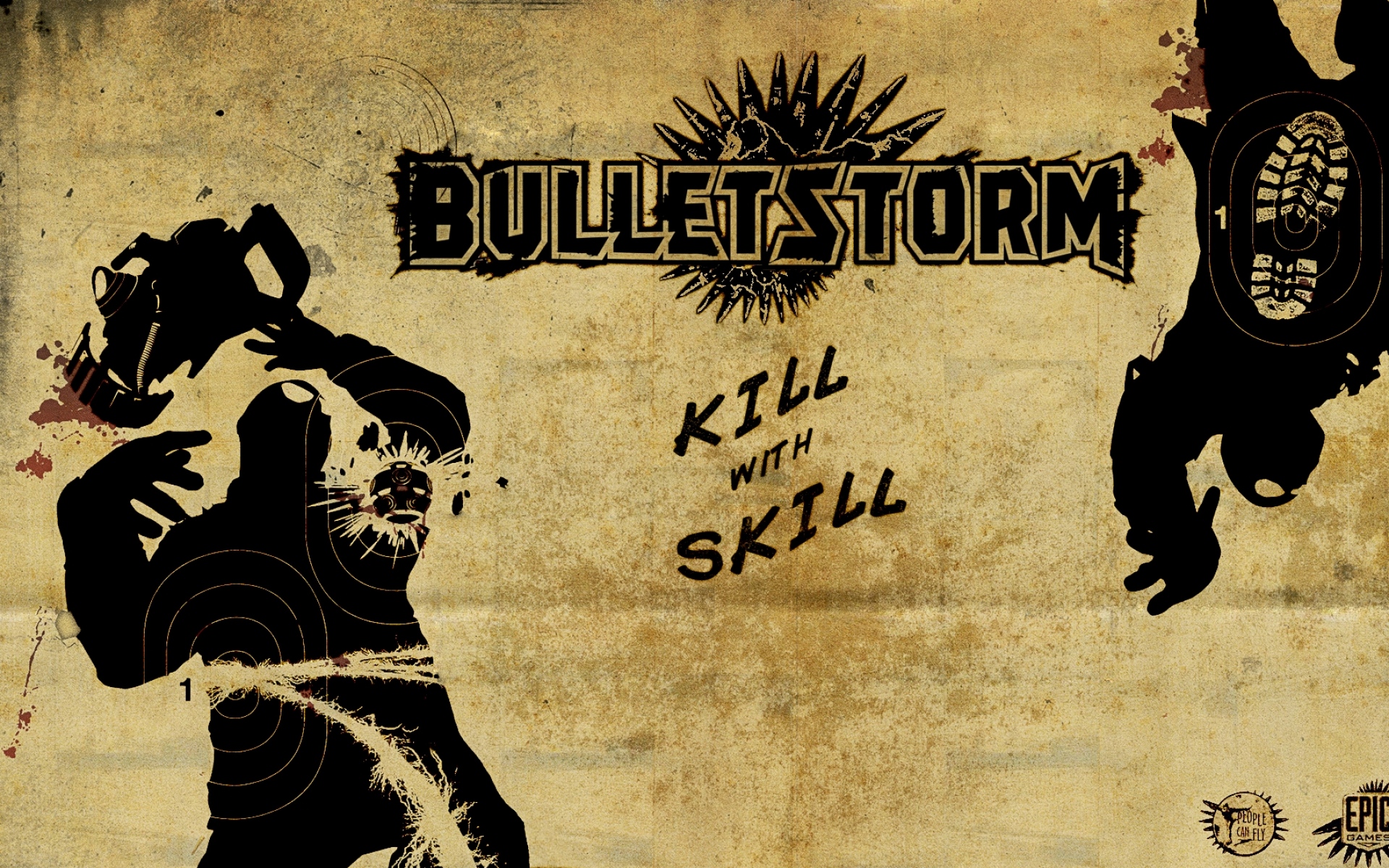 Картинки Bulletstorm, имя, шрифт, слава, кровь, фон фото и обои на рабочий стол