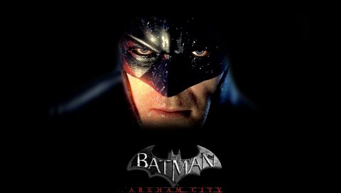 Batman arkham city, лицо, взгляд, глаза, маска, игра, имя, летучая мышь