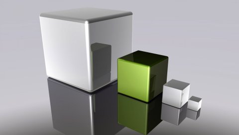 Кубы, форма, размер, цвет, поверхность