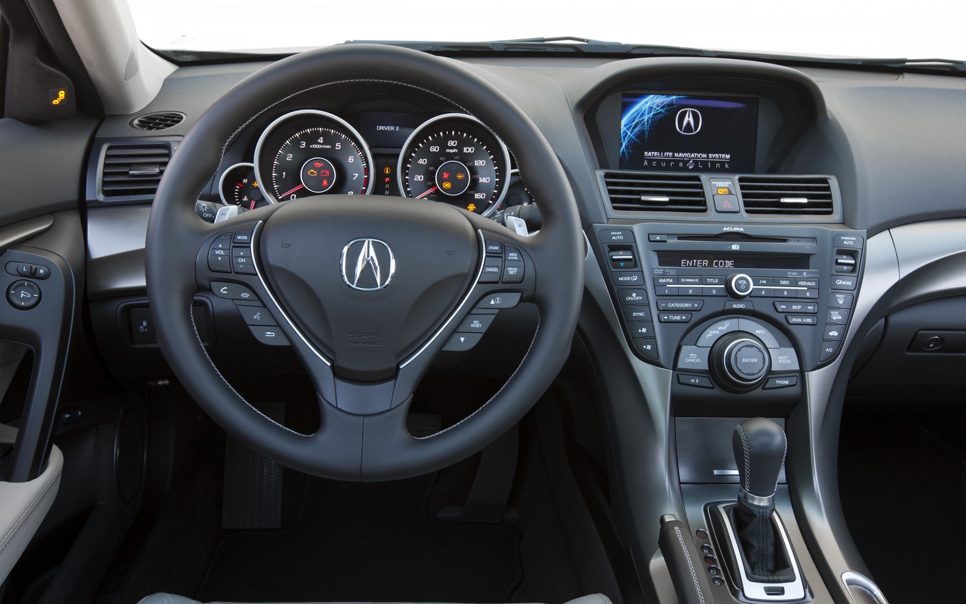 Картинки Acura, tl, 2011, салон, салон, руль, спидометр фото и обои на рабочий стол