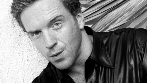 Damian lewis, лицо, веснушки, глаза, черный белый, актер, мужчина