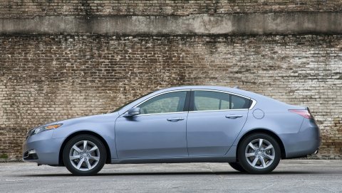 Acura, tl, 2011, синий, вид сбоку, стиль, автомобили, стены, асфальт