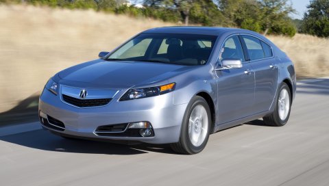 Acura, tl, 2011, серебристый металлик, вид спереди, стиль, автомобили, скорость, природа, асфальт, деревья