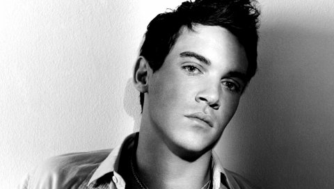 Rhys meyers, актер, темный, парень, волосы, рубашка, чувственный, черный белый