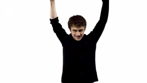 Daniel radcliffe, куртка, мужчина, актер, эмоция
