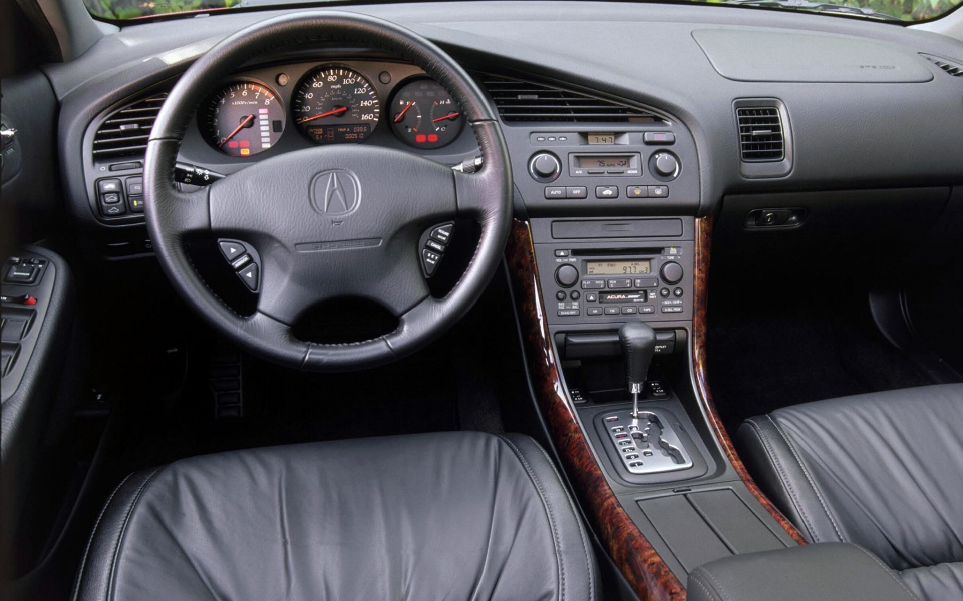 Картинки Acura, tl, салон, салон, руль, спидометр фото и обои на рабочий стол