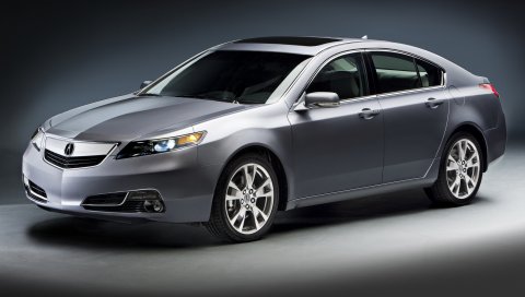 Acura, tl, 2011, серый металлик, вид спереди, стиль, автомобили