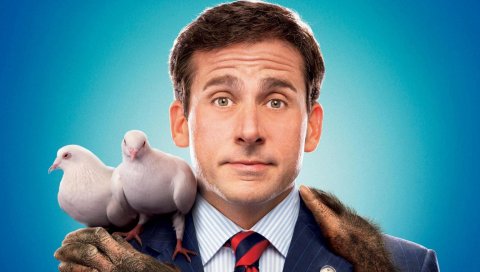 Evan almighty, голубей, рук, steve carell, evan baxter