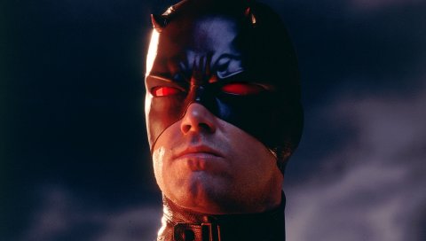 Daredevil, ben affleck, матовый мурдок, маска, лицо, глаза