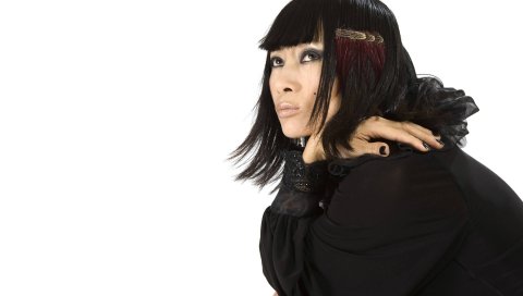 Ling bai, девушка, брюнетка, лицо, актриса, глаза, белый
