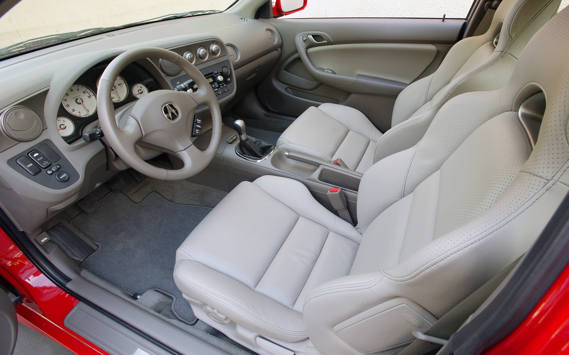 Картинки Acura, rsx, 2006, салон, салон, руль, спидометр фото и обои на рабочий стол