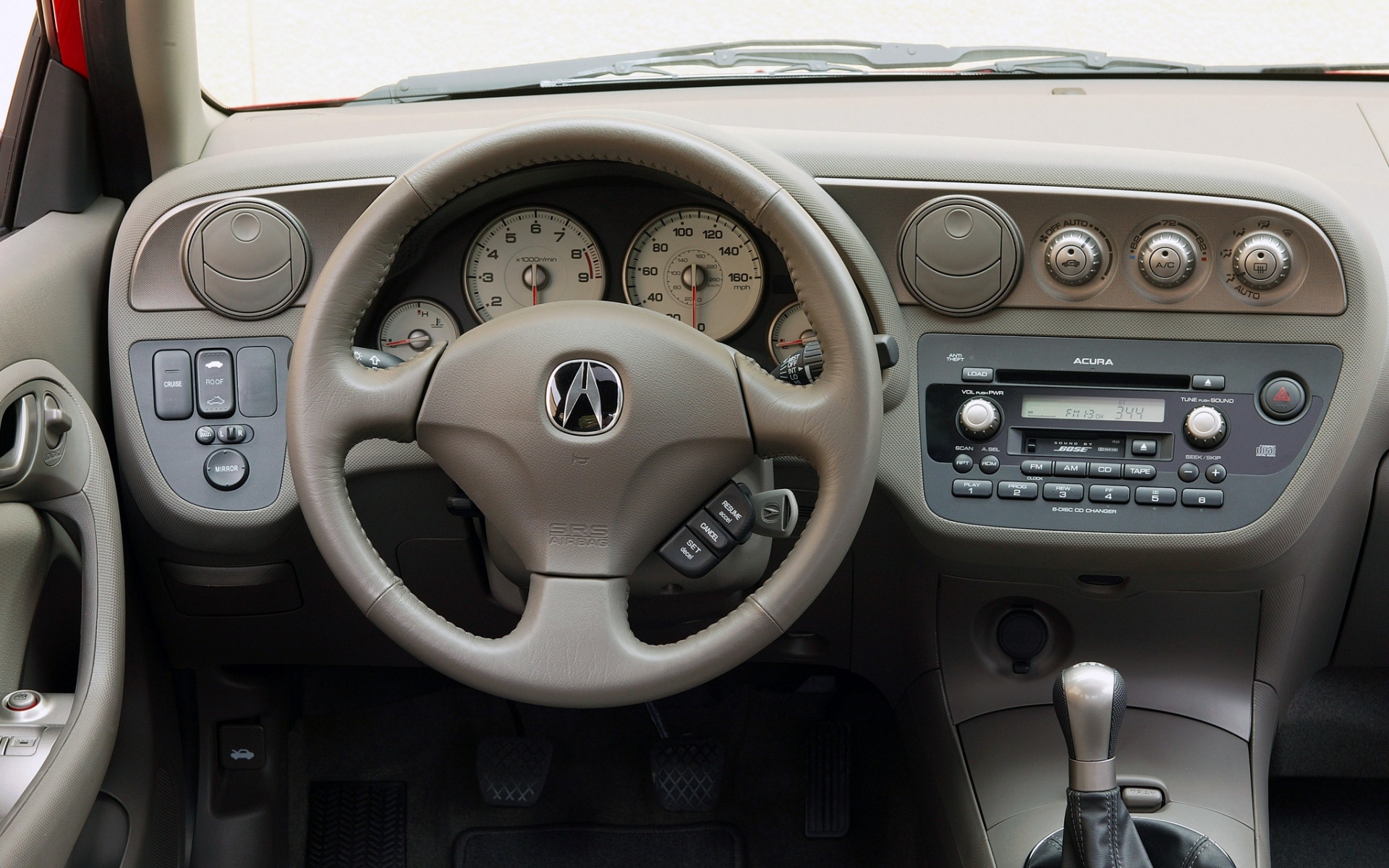 Картинки Acura, rsx, 2005, салон, салон, руль, спидометр фото и обои на рабочий стол