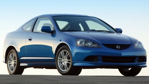Acura, rsx, 2005, синий, вид спереди, стиль, автомобили, небо