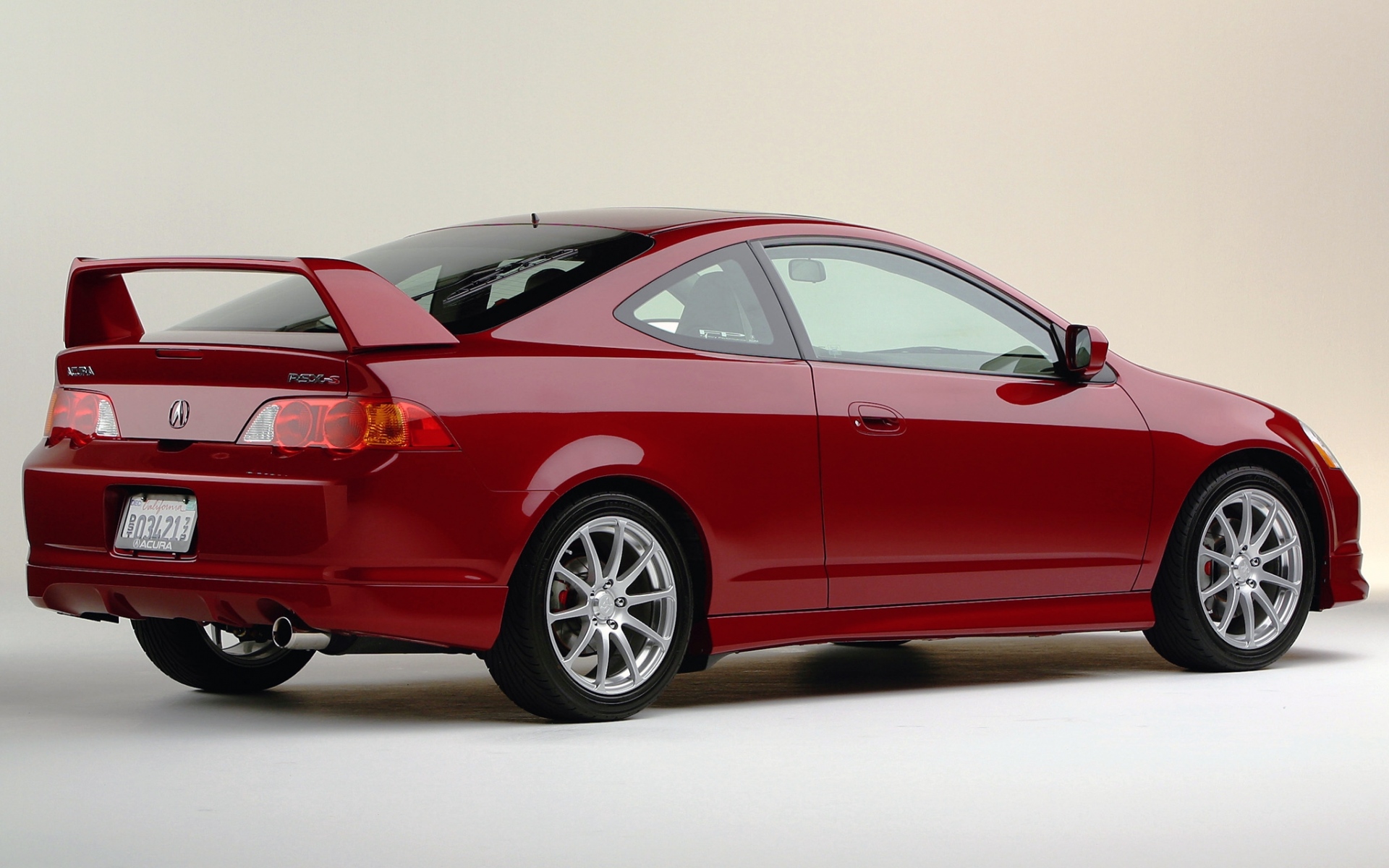 Картинки Acura, rsx, 2003, красный, вид сзади, стиль, автомобиль фото и обои на рабочий стол