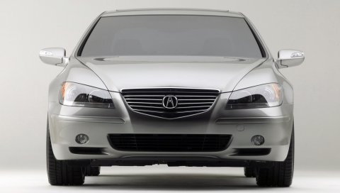 Acura, rl, концепция, серебристый металлик, вид спереди, стиль, автомобили