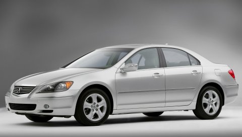Acura, rl, седан, серебристый металлик, вид сбоку, стиль, авто