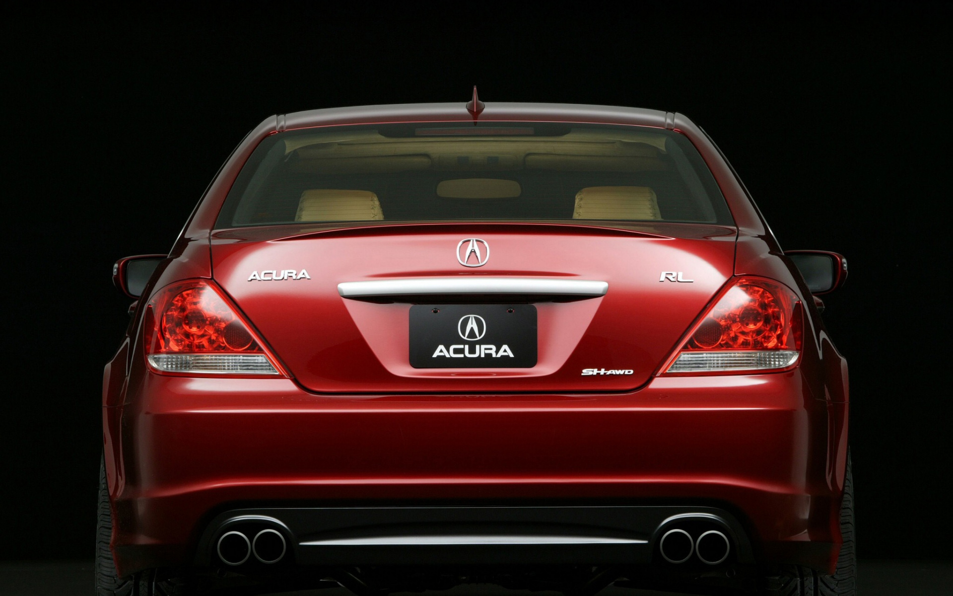 Картинки Acura, rl, concept, 2005, красный, вид сзади, стиль, авто фото и обои на рабочий стол