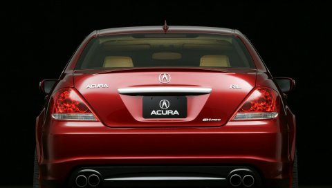 Acura, rl, concept, 2005, красный, вид сзади, стиль, авто