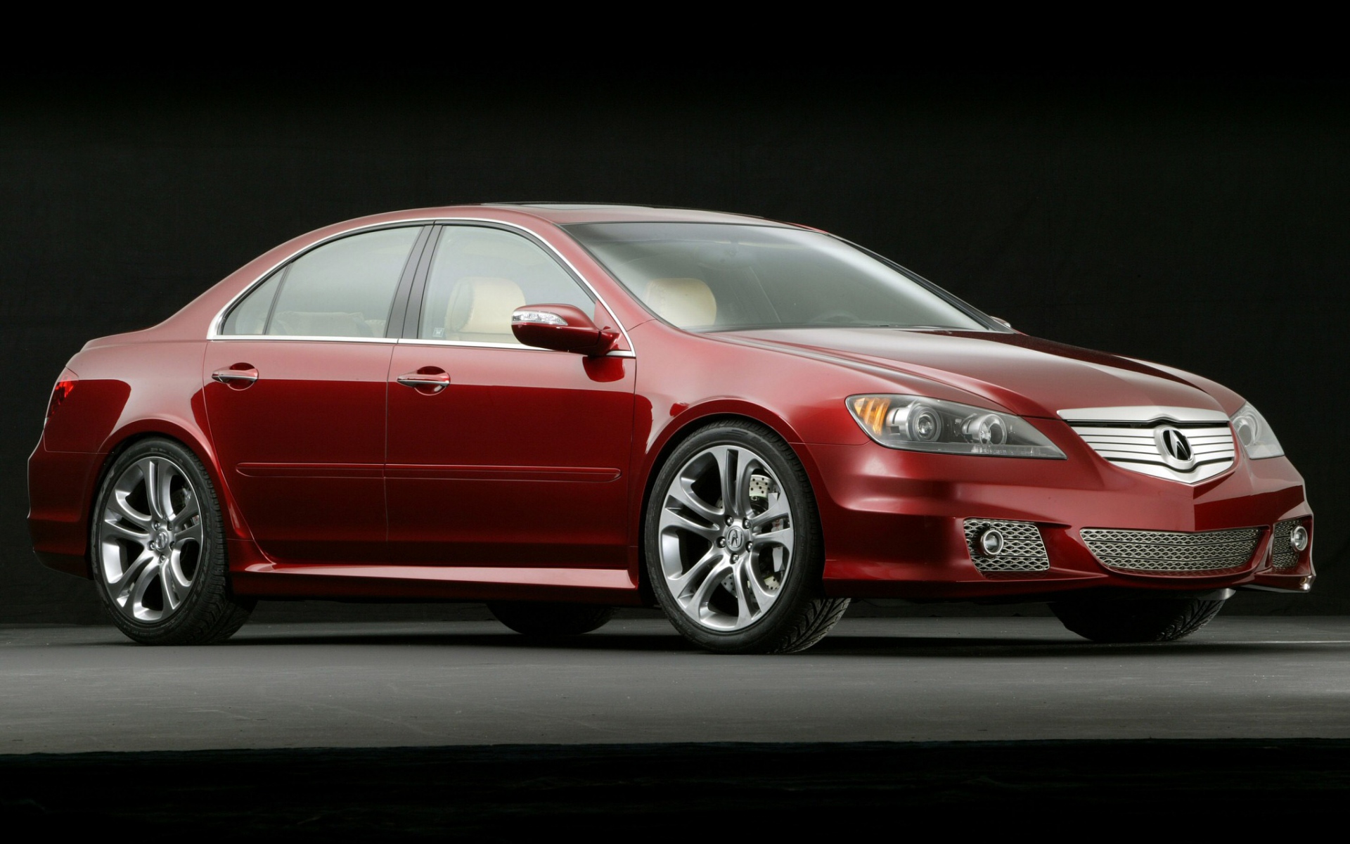 Картинки Acura, rl, concept, 2005, красный, вид сбоку, стиль, автомобили фото и обои на рабочий стол