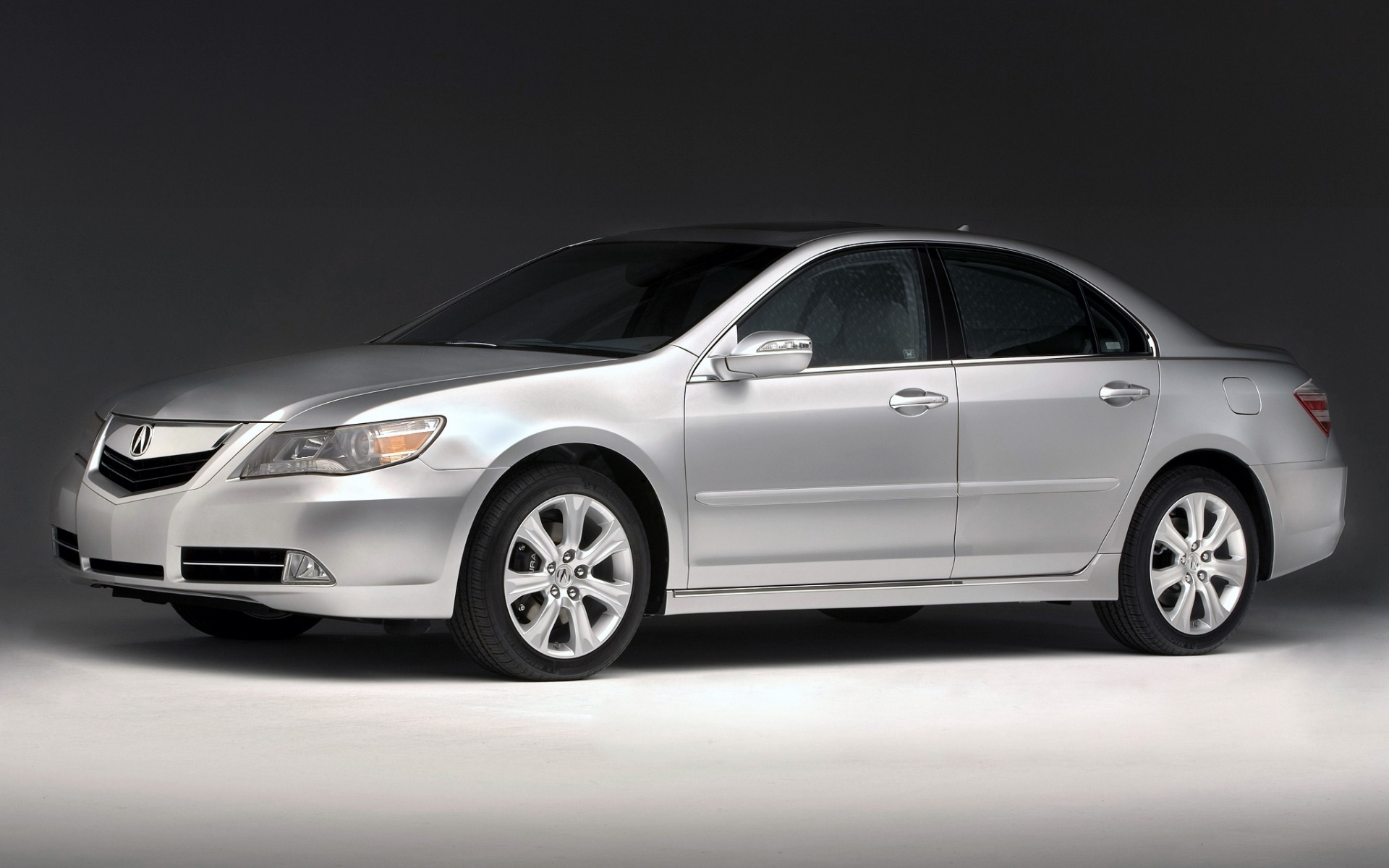 Картинки Acura, rl, серебристый металлик, вид сбоку, стиль, седан, авто фото и обои на рабочий стол