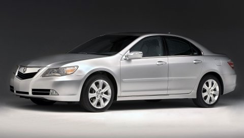 Acura, rl, серебристый металлик, вид сбоку, стиль, седан, авто