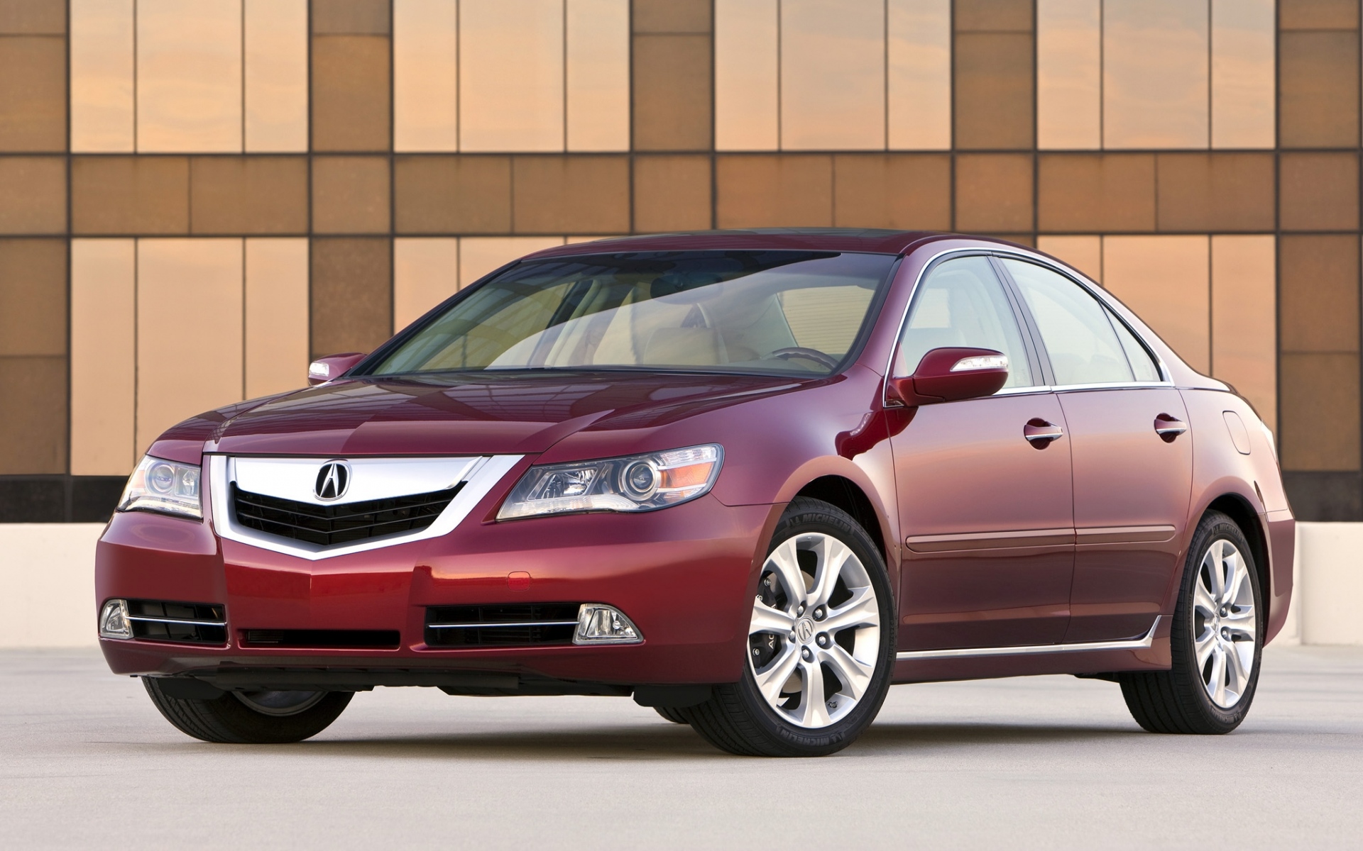 Картинки Acura, rl, красный, вид спереди, стиль, седан, авто фото и обои на рабочий стол
