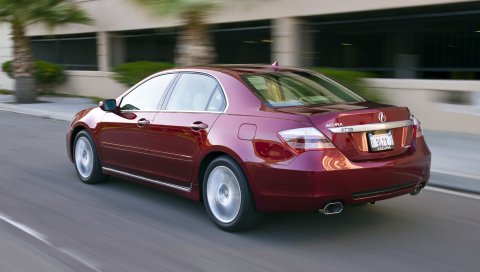 Acura, rl, седан, красный, вид сзади, стиль, автомобили, скоростное строительство, асфальт