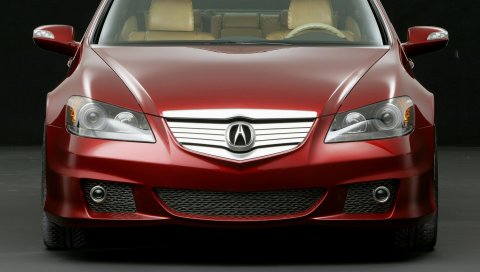 Acura, rl, концепция, красный, вид спереди, стиль, автомобили