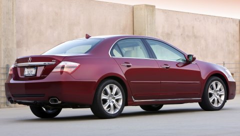 Acura, rl, красный, вид сбоку, седан, стиль, автомобили