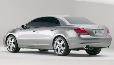 Acura, rl, металлический серый, вид сбоку, стиль, автомобили, концепция