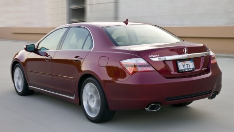 Acura, rl, красный, вид сзади, стиль, автомобили, скорость, асфальт