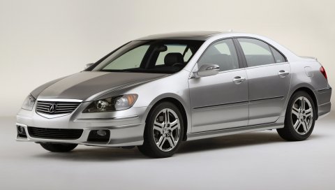 Acura, rl, металлический серый, вид сбоку, стиль, авто