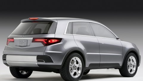 Acura, rd-x, концепция, 2005, серый металлик, вид сзади, стиль, авто