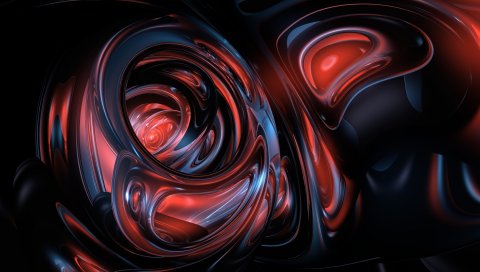 Красочный, тень, интерьер, погружение