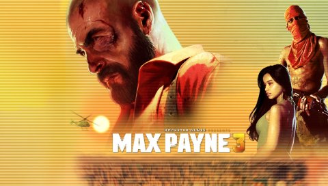 Max payne 3, max payne, rockstar games, террорист, вертолет, девушка, лысый, борода