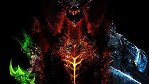 Мир Warcraft, дракон, персонажи, лица