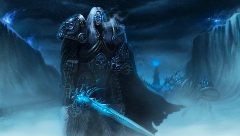 Warcraft, arthas, меч, доспехи, холод