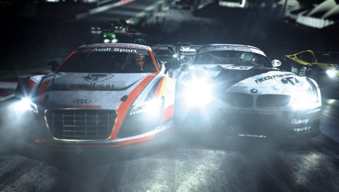 Nfs, потребность в сдвиге скорости 2, bmw z4, audi r8, дорога, свет, ночь