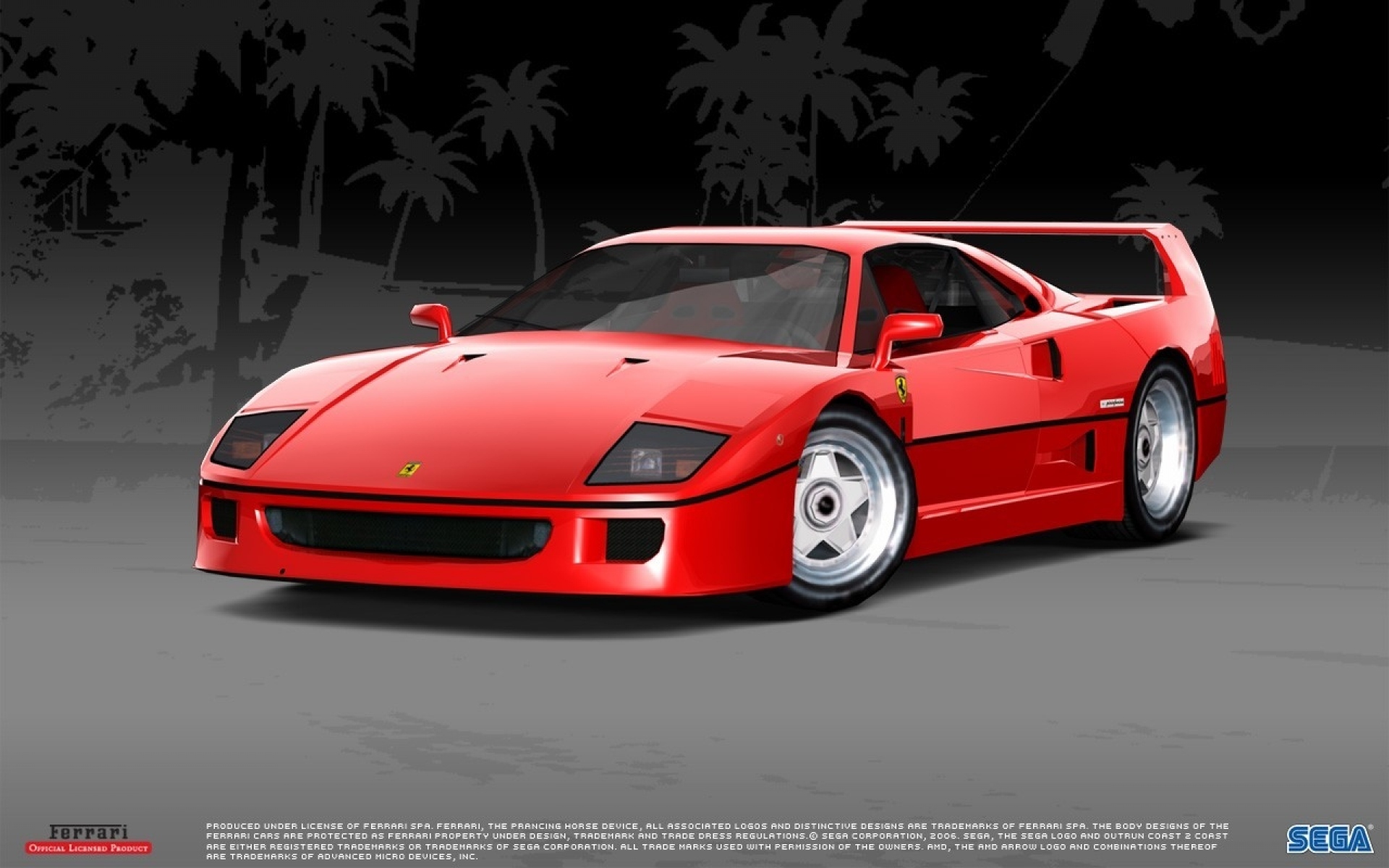Картинки Outrun 2006 побережье 2 побережья, феррари, автомобиль, спорткар, крышка фото и обои на рабочий стол